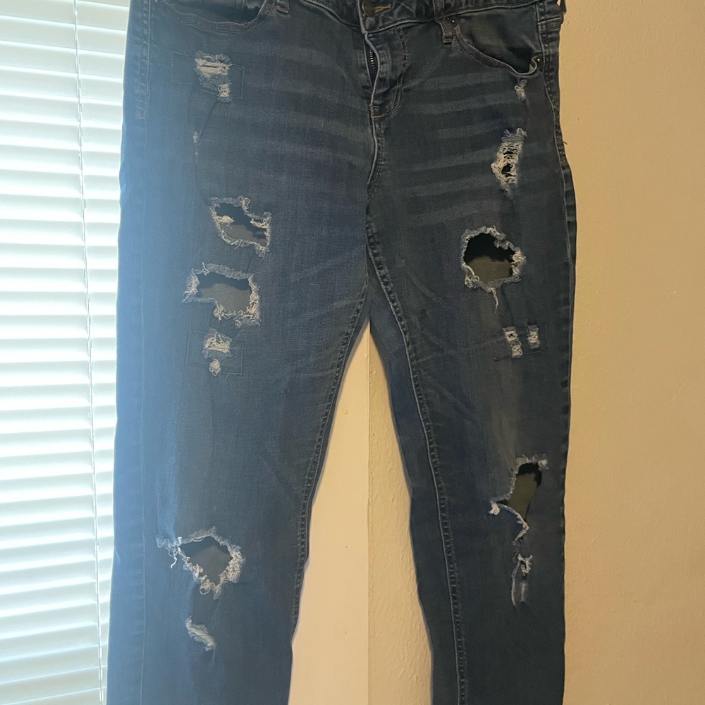 Maurice distressed ankle jeans